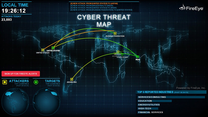 peta serangan cyber internet