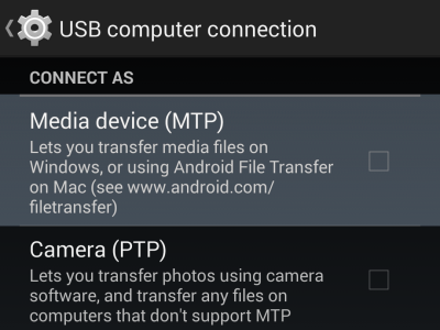 contoh menu tampilan di Android