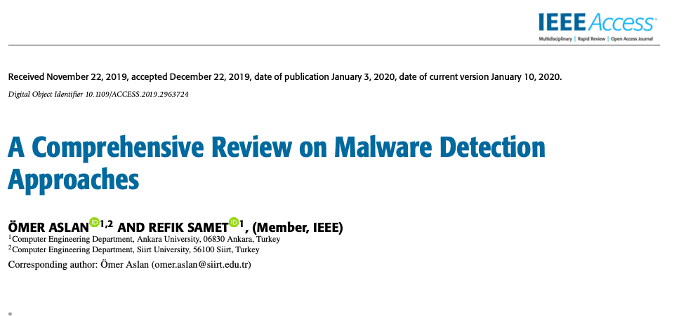 Perbandingan teknik deteksi malware – aslan